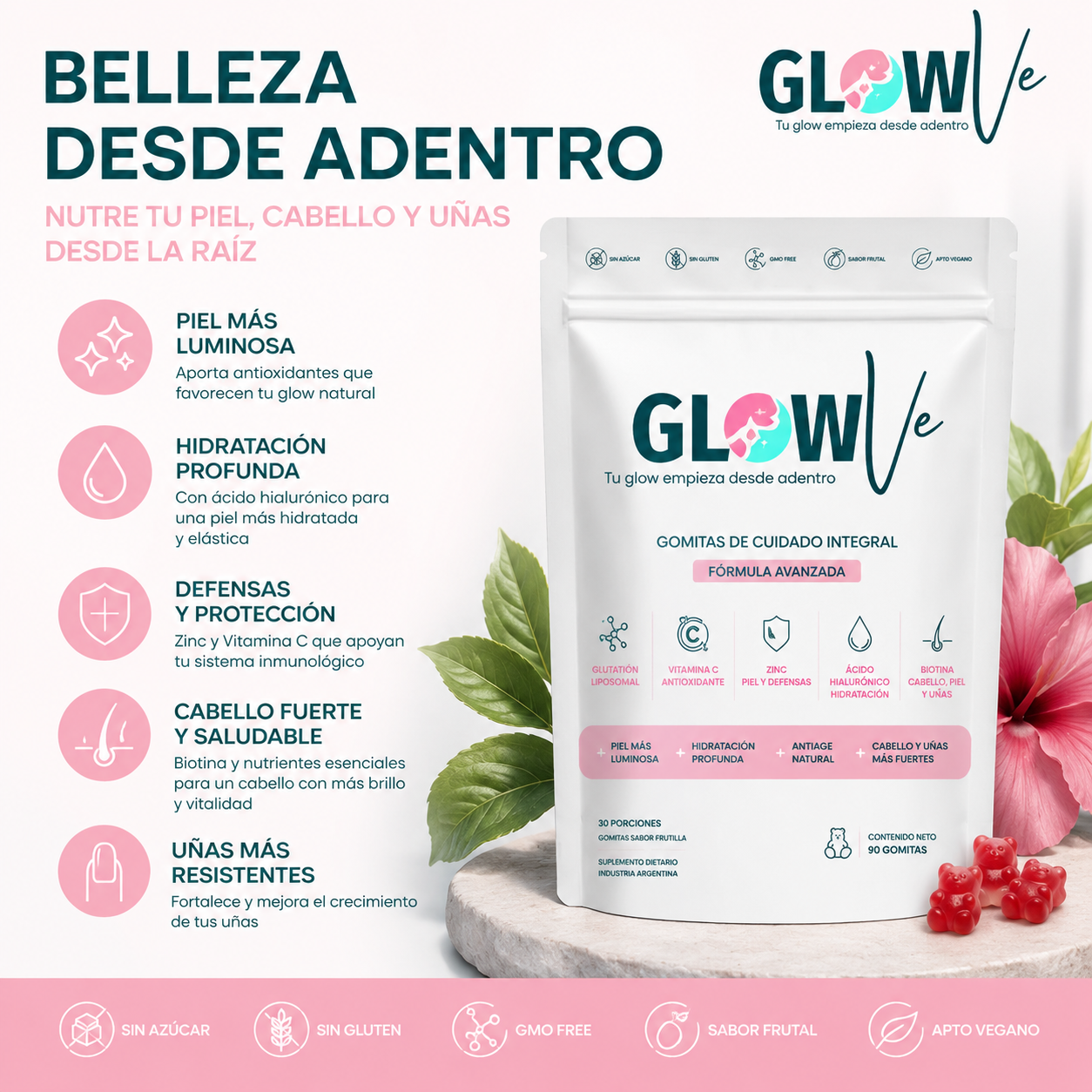 Glowve Beauty Gummies | Piel Radiante Desde Adentro
